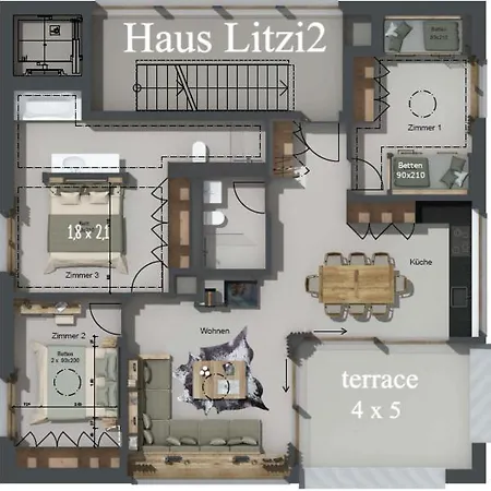 Ultra Luxurious 2-family On The Slopes In Arosa, Ch Appartement